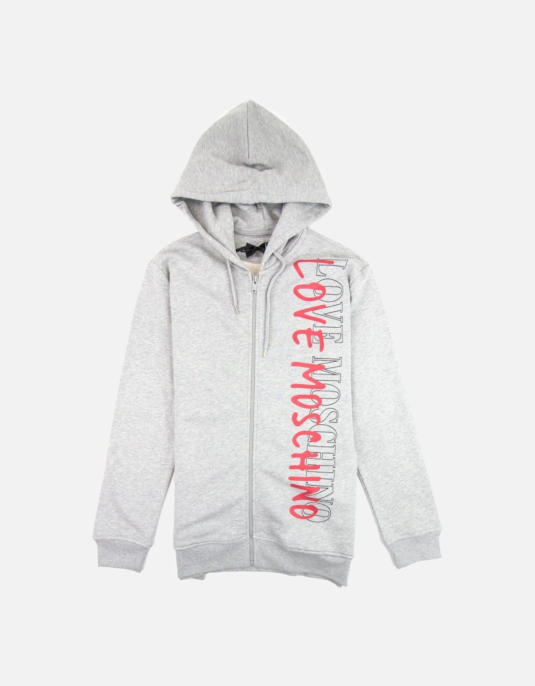 Overlap Script Logo Zip Up Hoodie Grey, 3 of 2
