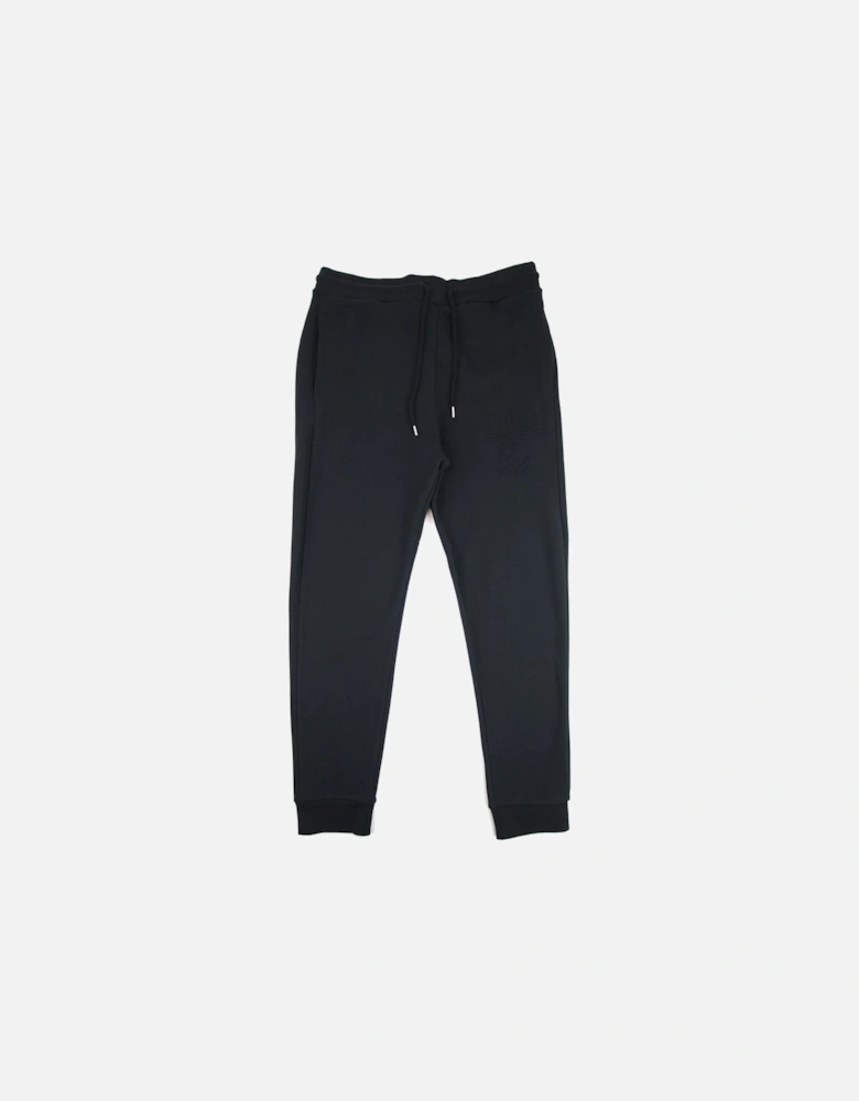 Embossed Peace Logo Tracksuit Pants Black