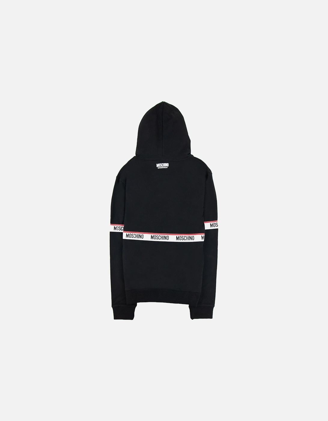 Underwear Tape Logo Lounge Hooded Sweatshirt Black 0555