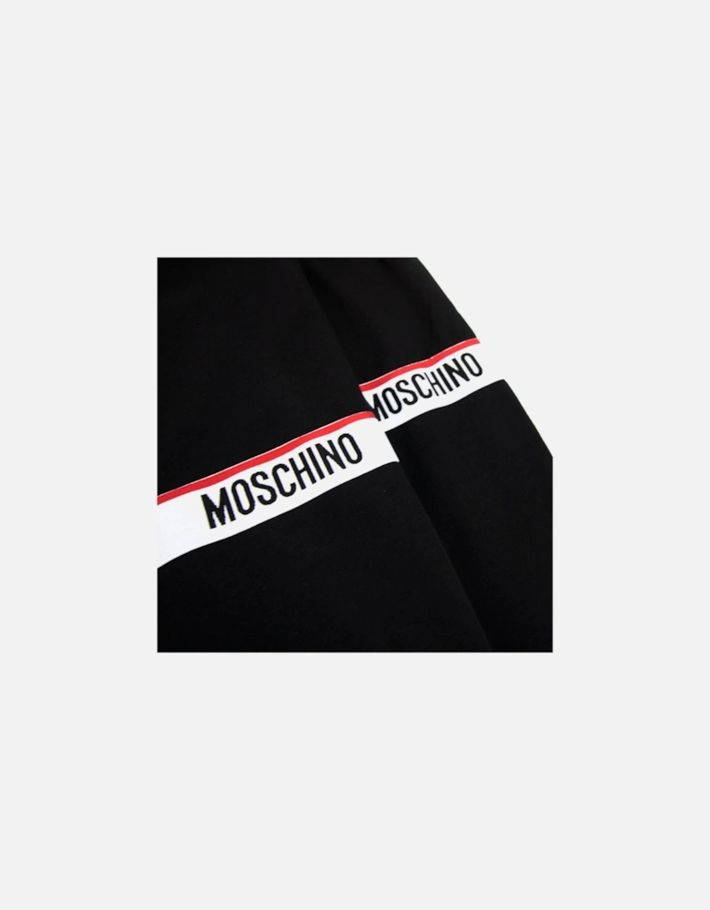 Underwear Tape Logo Lounge Hooded Sweatshirt Black 0555