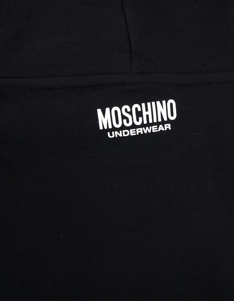 Underwear Tape Logo Lounge Hooded Sweatshirt Black 0555