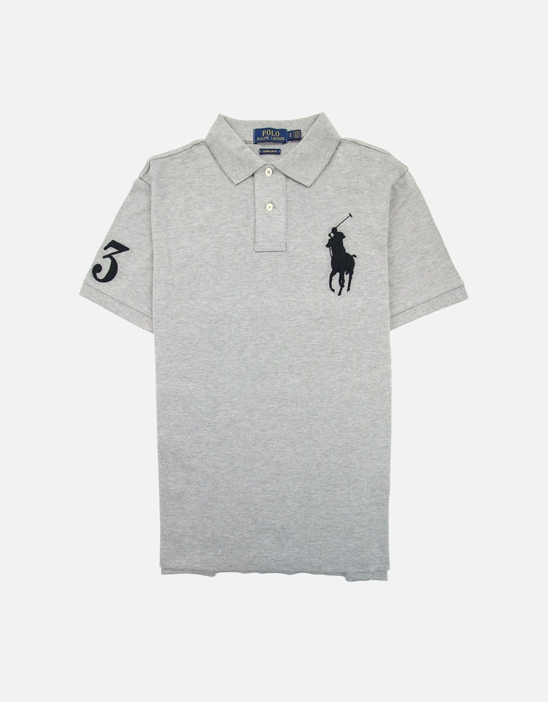 Big Pony Custom Slim Fit Polo Heather Grey, 5 of 4