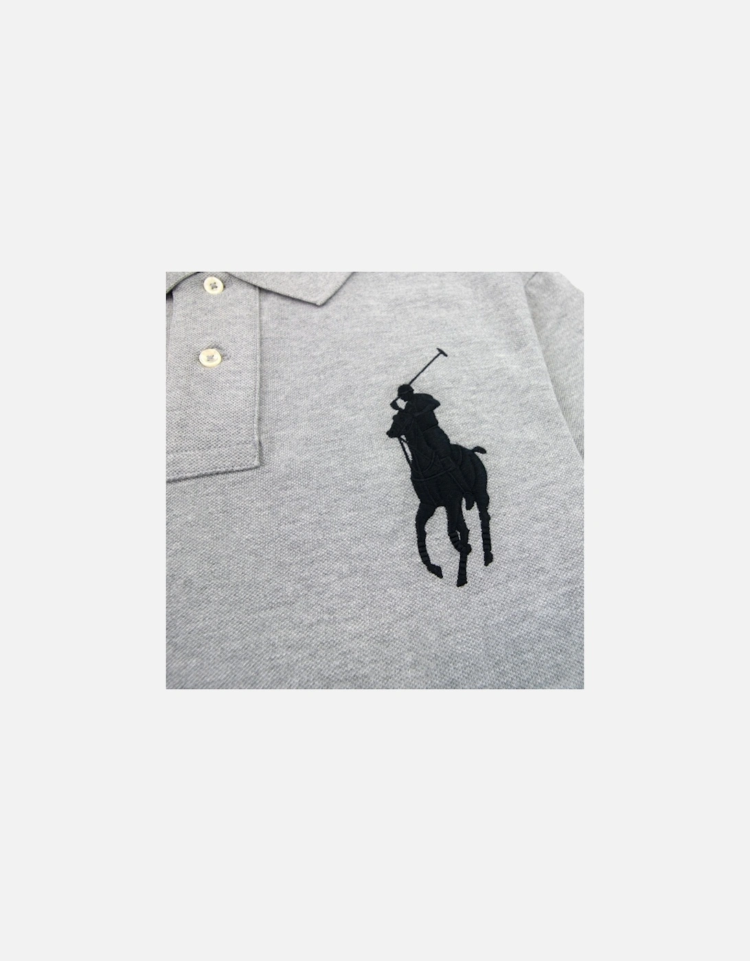 Big Pony Custom Slim Fit Polo Heather Grey