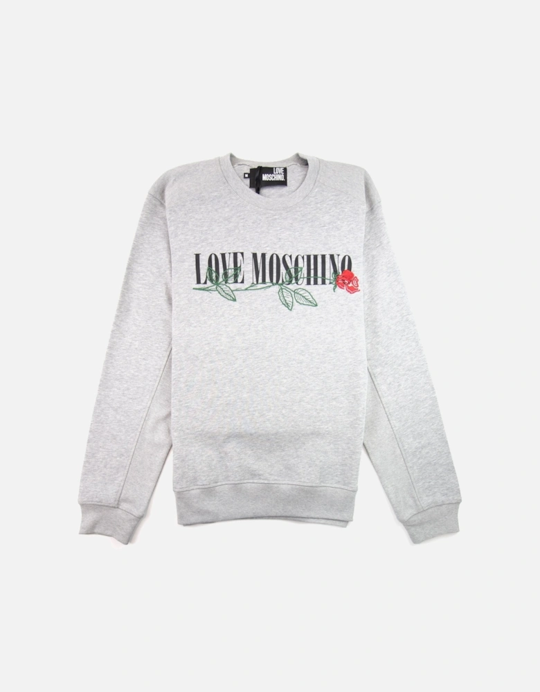 Rose Logo Sweatshirt Grey