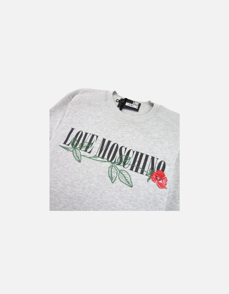 Rose Logo Sweatshirt Grey