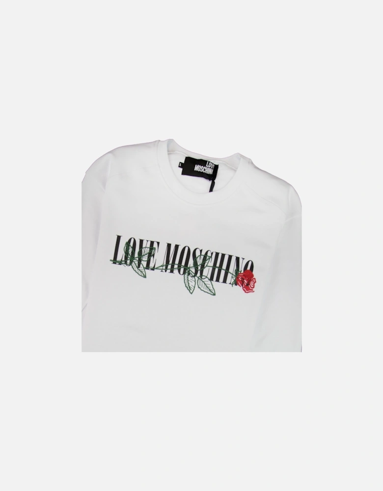 Rose Logo Sweatshirt White