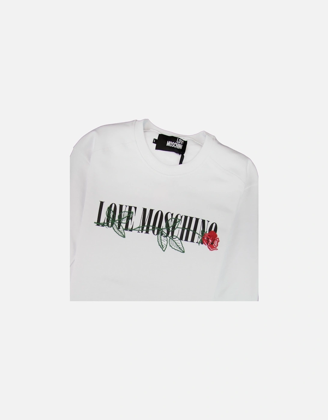 Rose Logo Sweatshirt White