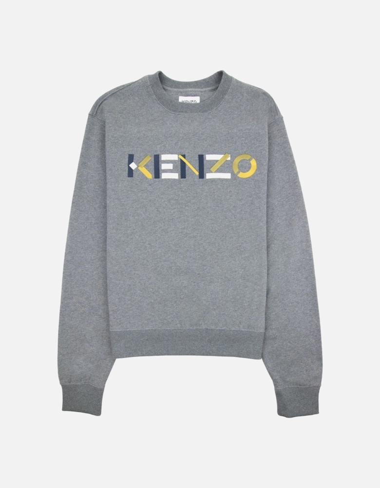 Logo Print Crewneck Sweatshirt Dark Grey