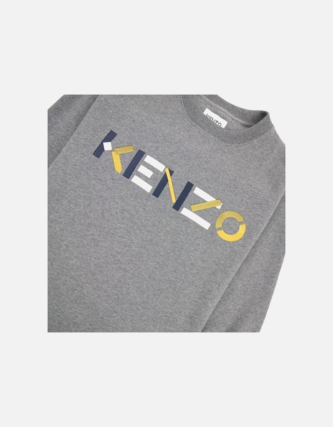 Logo Print Crewneck Sweatshirt Dark Grey
