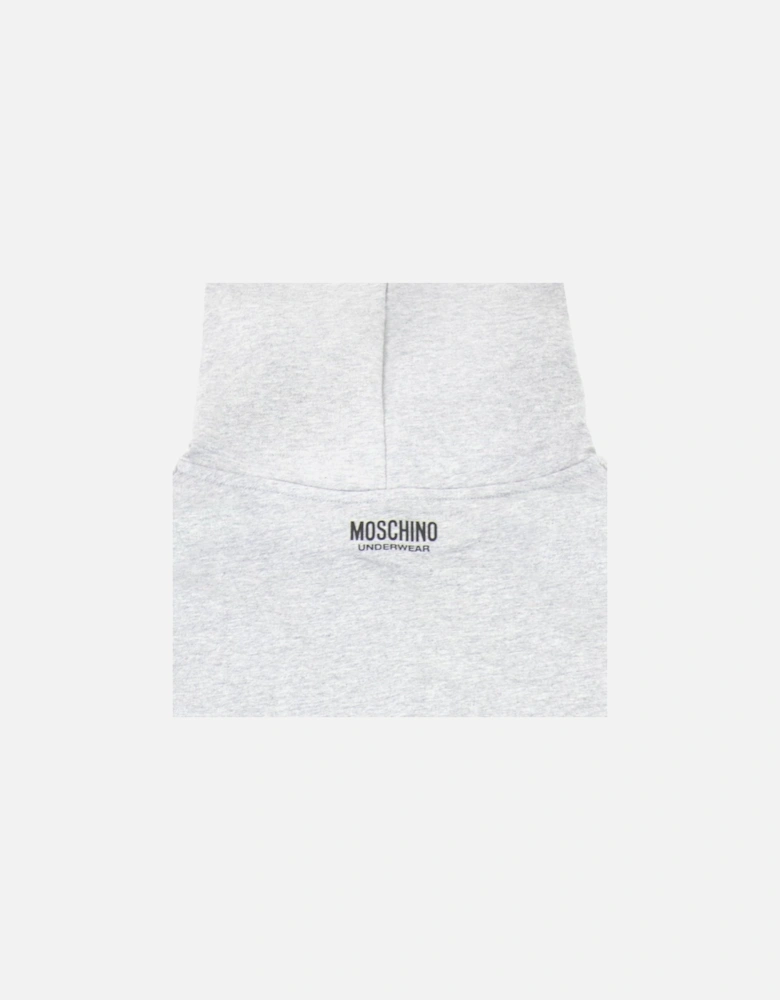 Underwear Tape Logo Lounge Hooded Sweatshirt Grey 0489
