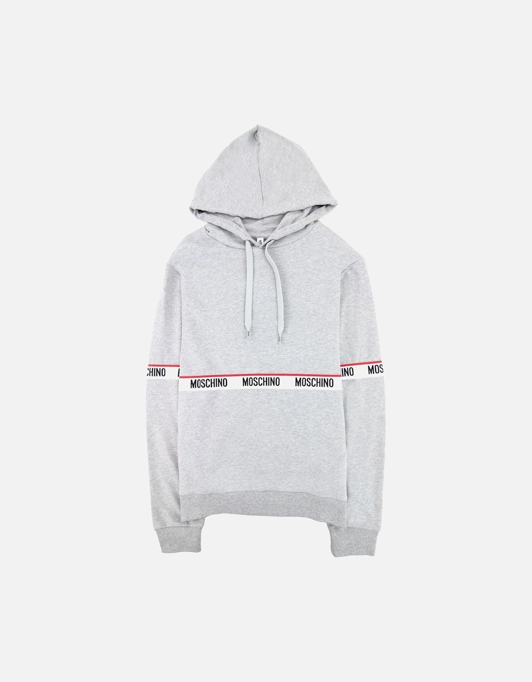 Underwear Tape Logo Lounge Hooded Sweatshirt Grey 0489, 6 of 5