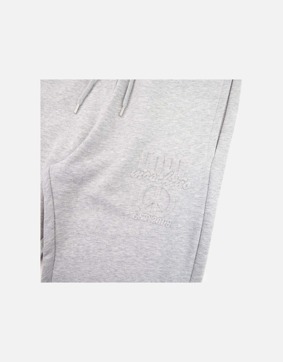 Embossed Peace Logo Tracksuit Pants Grey