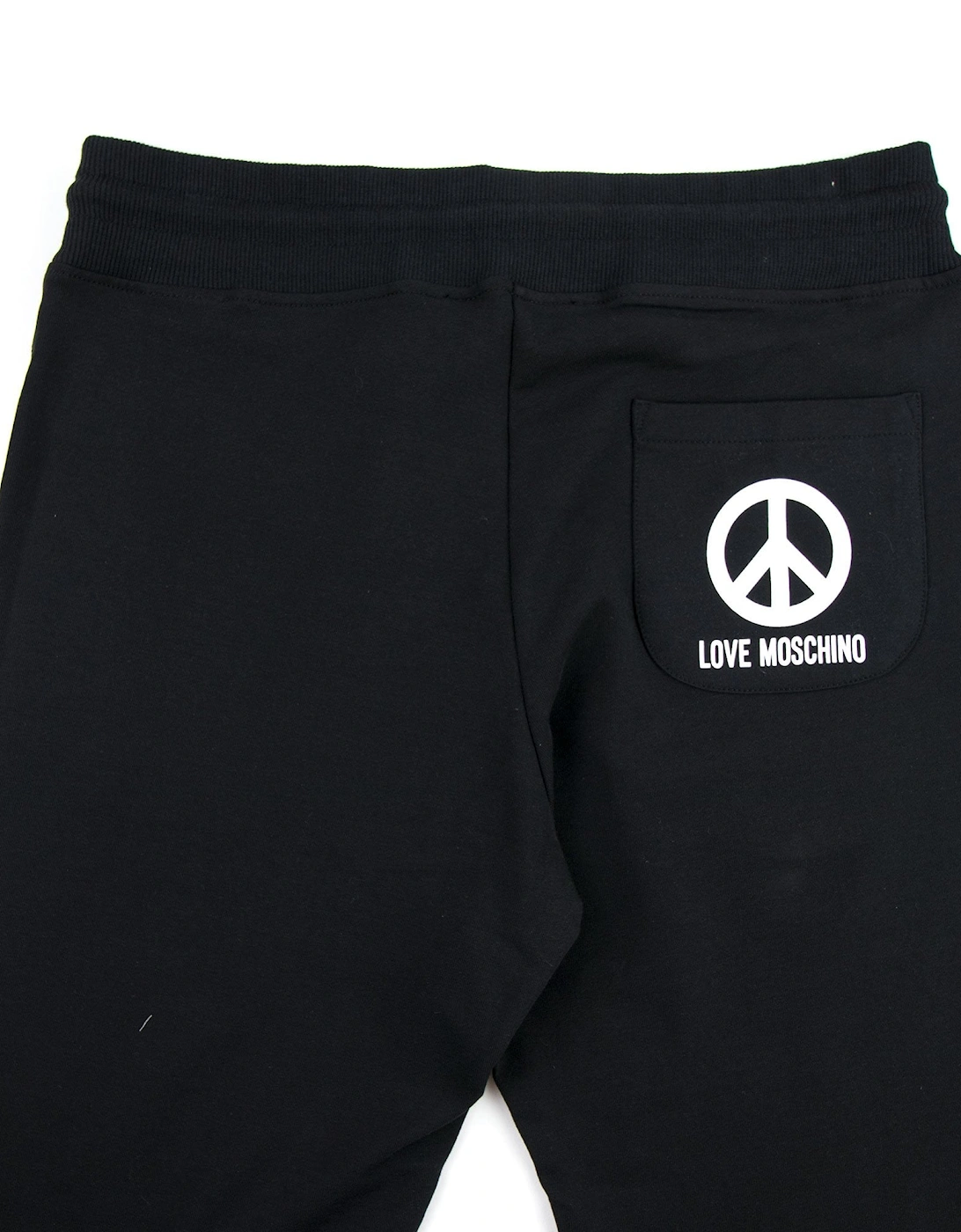 Peace Logo Back Pocket Pants Black