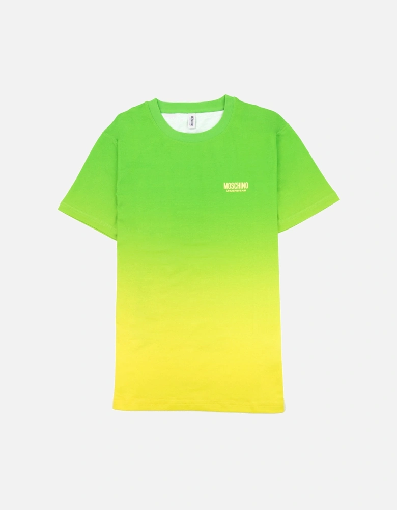Underwear Logo Tape Lounge T Shirt Green/yellow