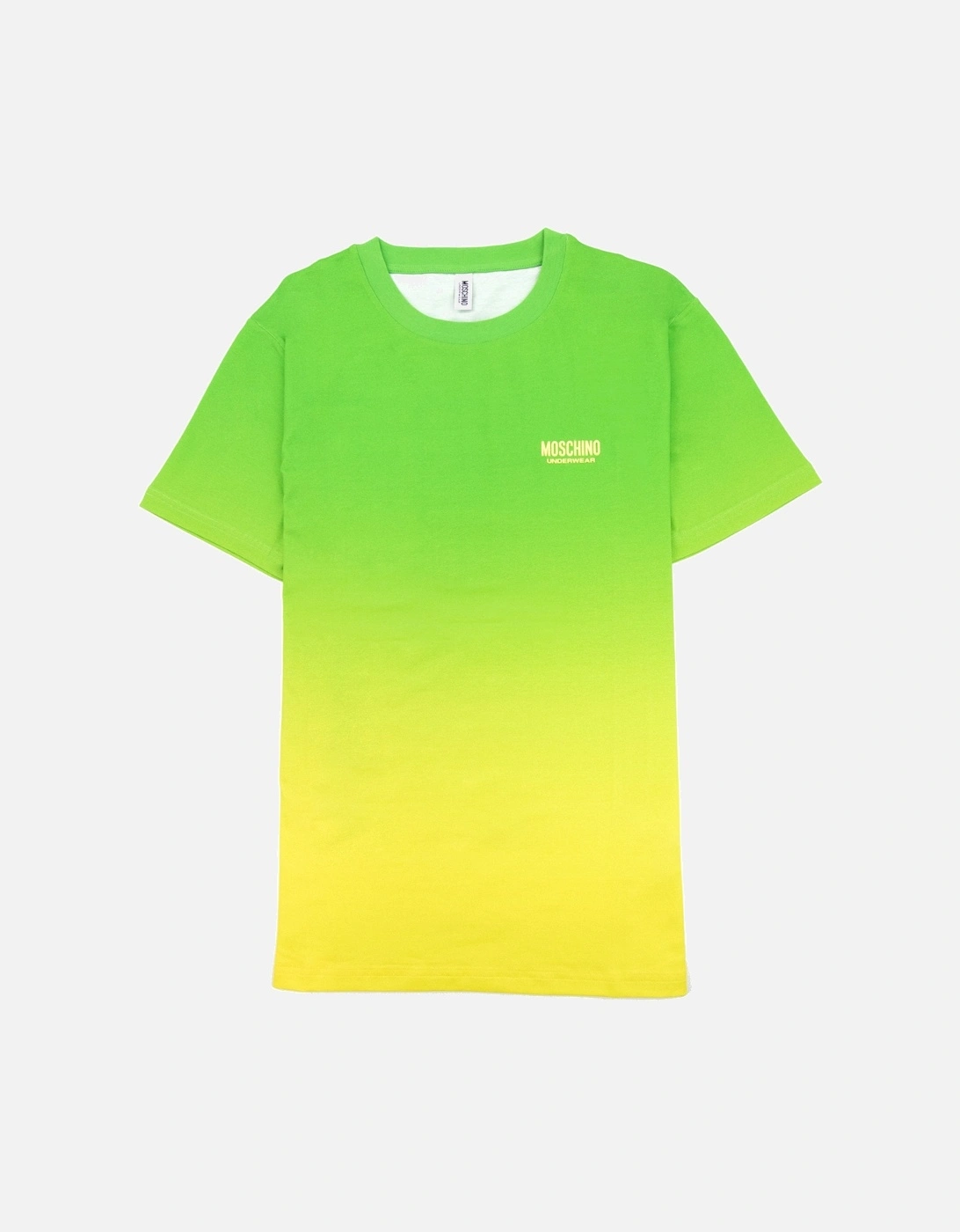 Underwear Logo Tape Lounge T Shirt Green/yellow, 6 of 5