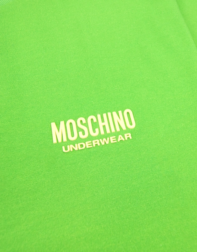 Underwear Logo Tape Lounge T Shirt Green/yellow