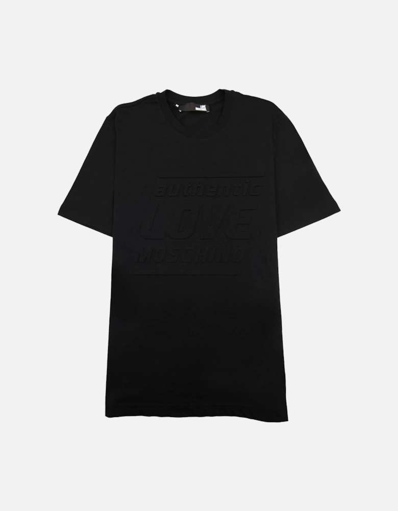 Authentic 3d Print T Shirt Black MX1