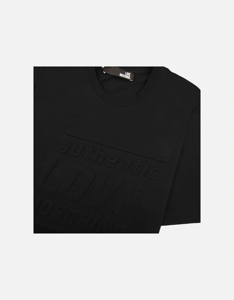 Authentic 3d Print T Shirt Black MX1