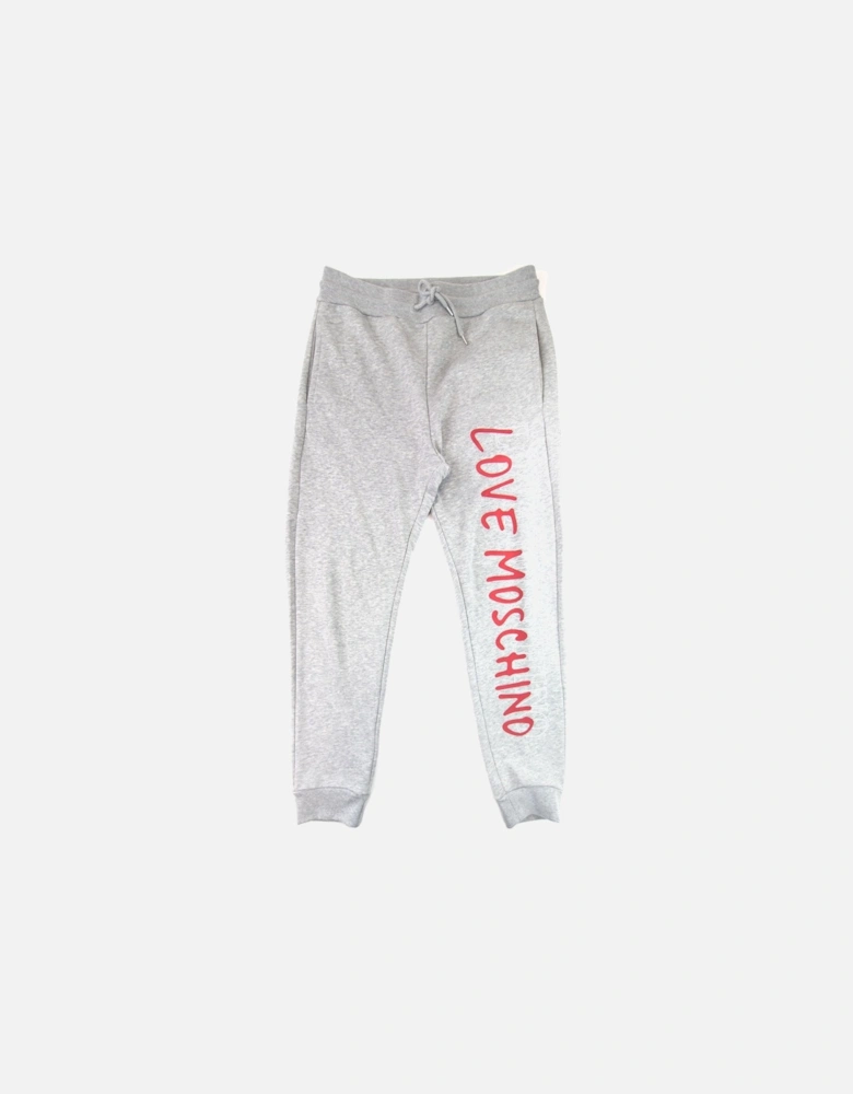 Overlap Script Logo Sweatpants Grey