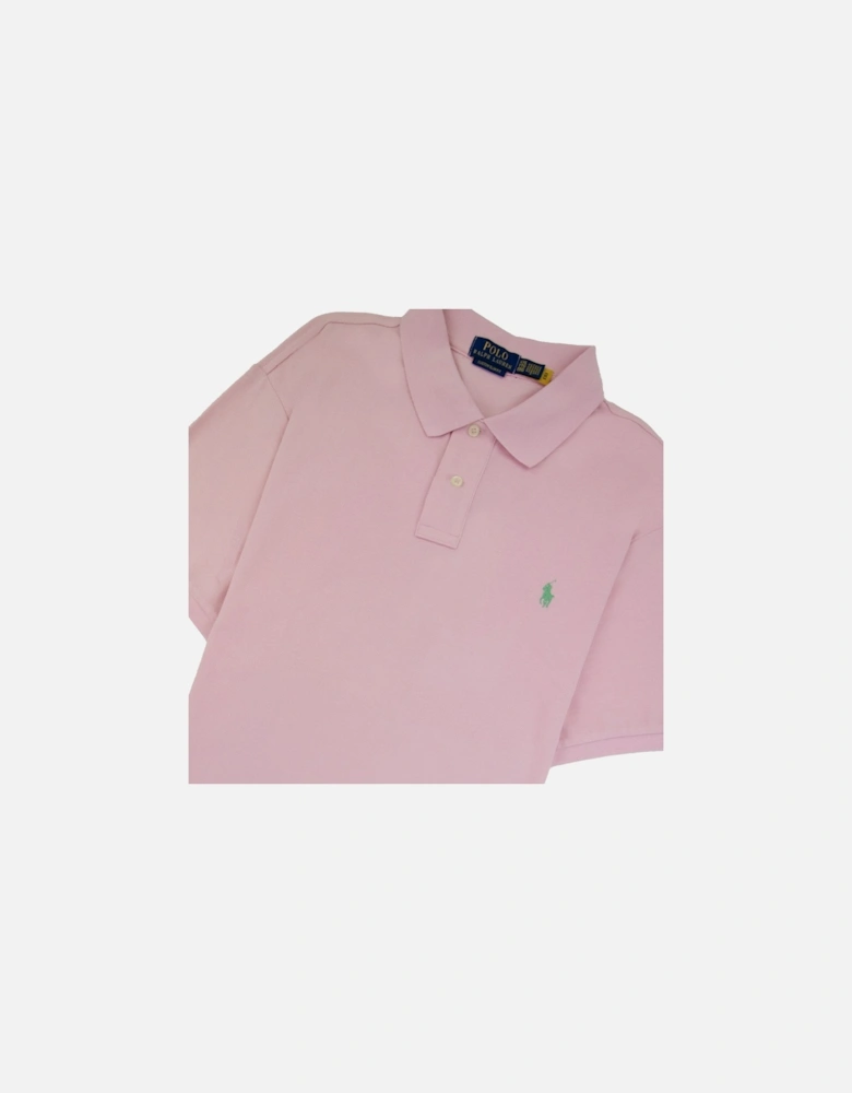 Slim Fit Short Sleeve Polo Elec Pink