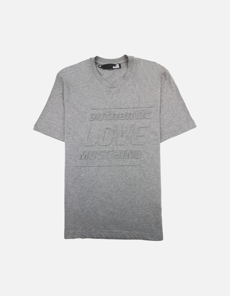 Authentic 3d Print T Shirt Grey MX1
