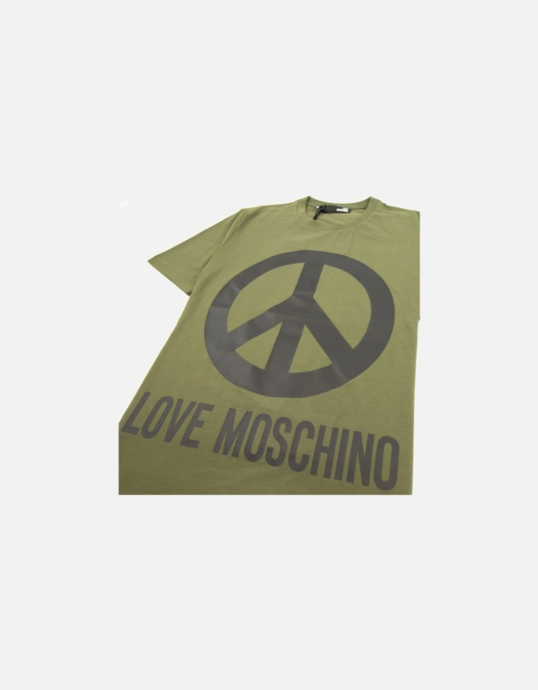 Peace T-shirt Khaki/Black