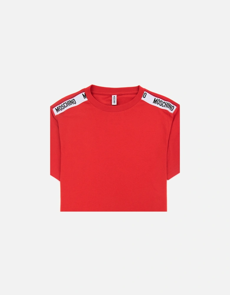Underwear Tape Logo T-shirt Red 0113