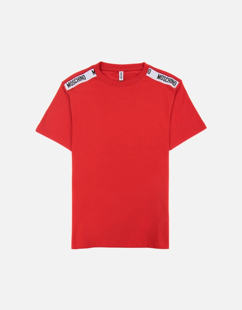 Underwear Tape Logo T-shirt Red 0113