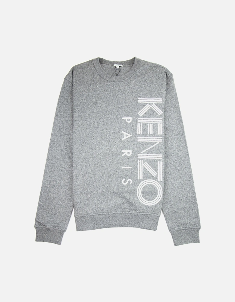 Side Paris Logo Sweatshirt Marl Grey