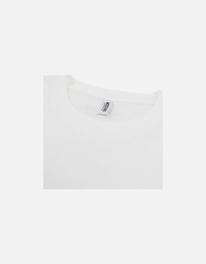 Underwear Tape Cuff Sleeve T Shirt White 0001