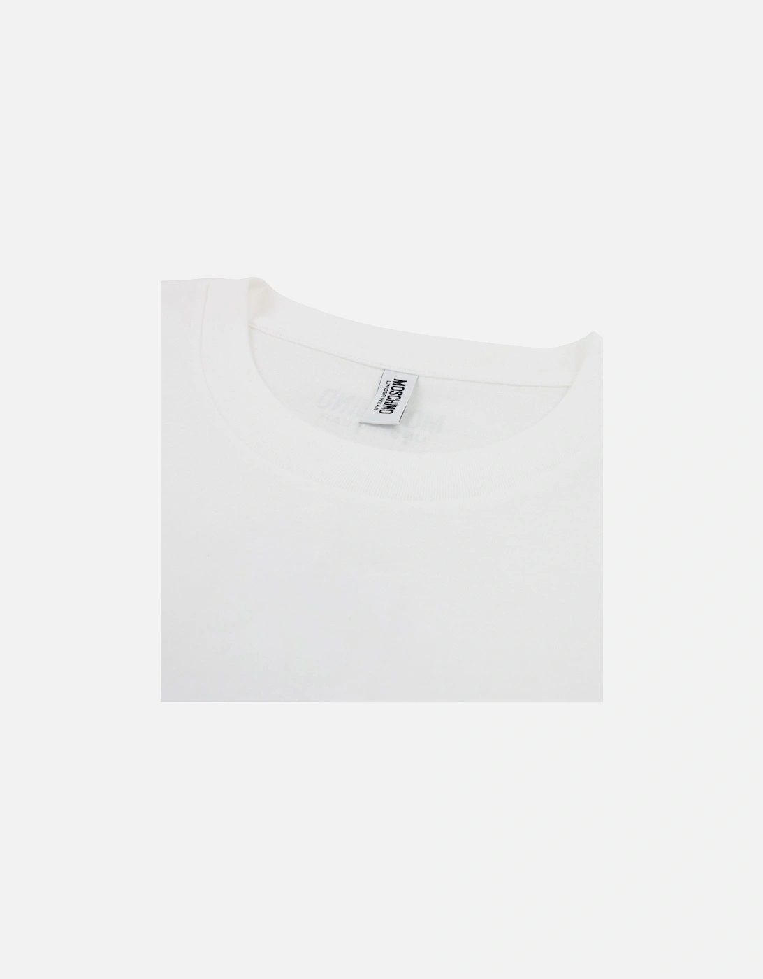 Underwear Tape Cuff Sleeve T Shirt White 0001