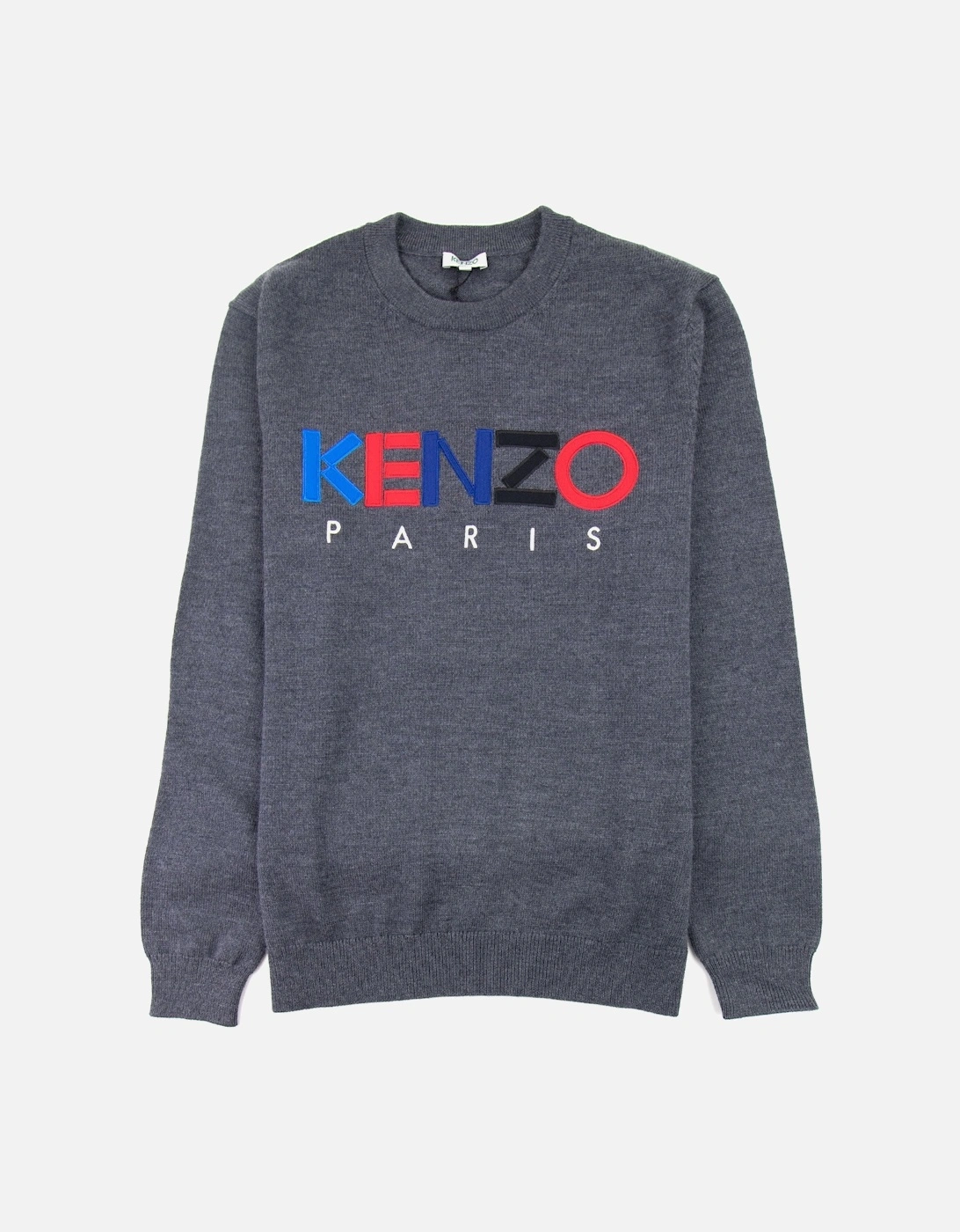 Logo Crew Knit Sweatshirt Grey, 3 of 2