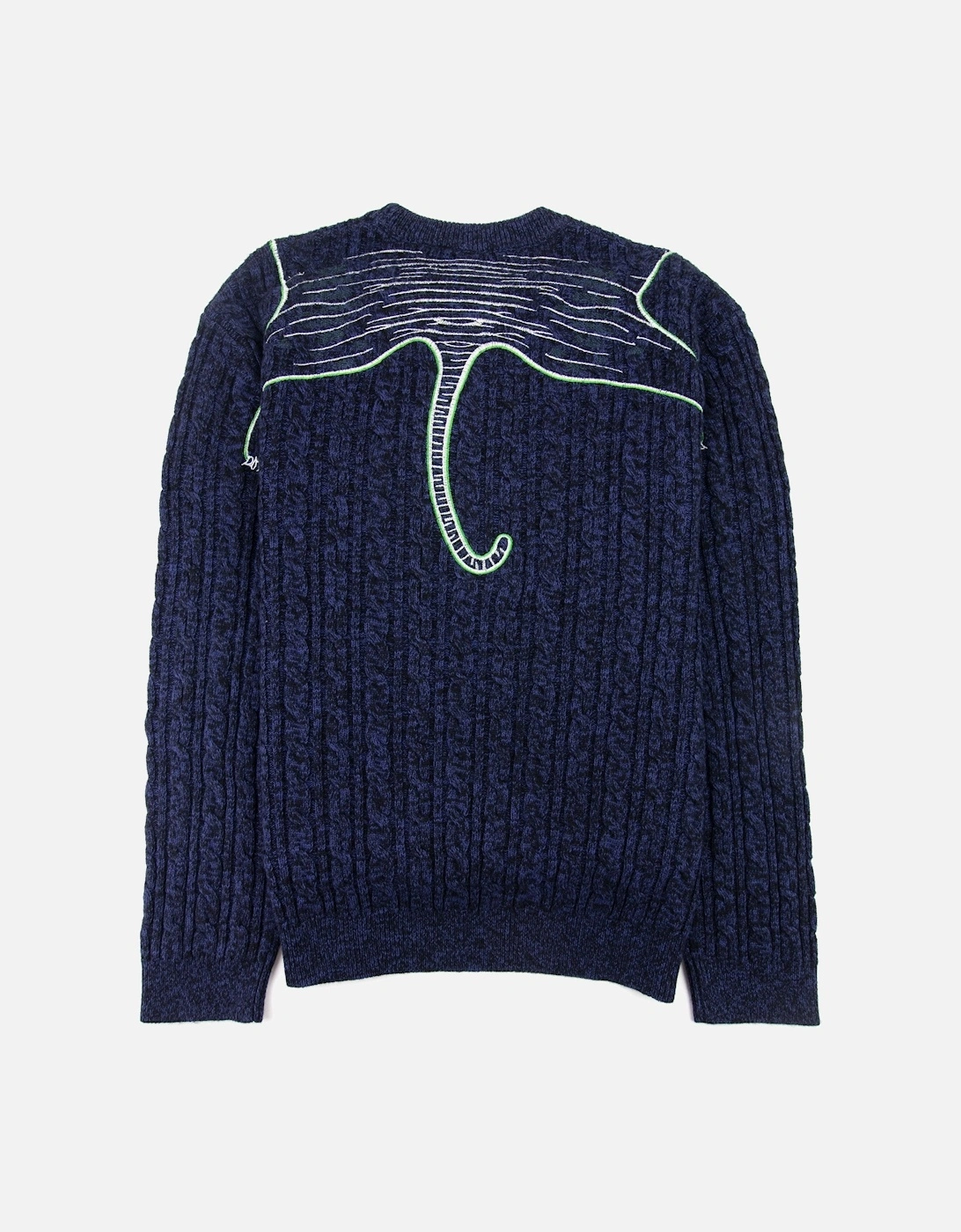 Claw Tiger Knitted Jumper Blue