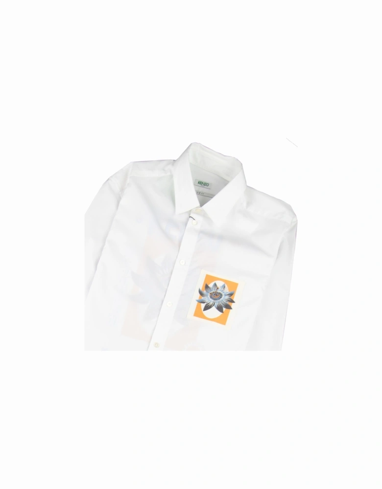 Passion Flower Slim-fit Shirt White