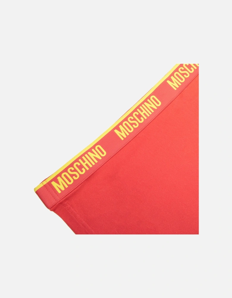 Underwear Logo Tape Lounge T Shirt Yellow/red