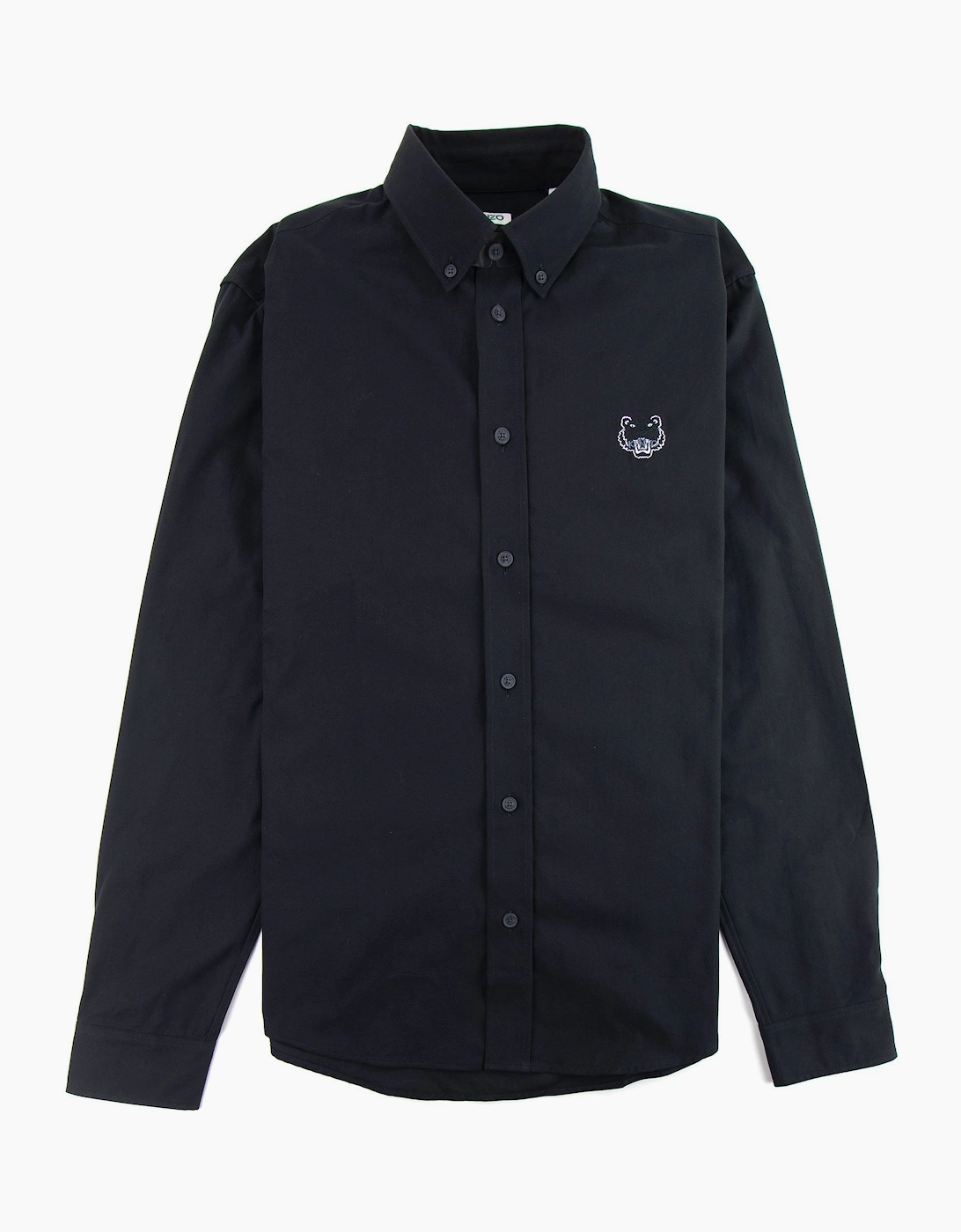 Men's Kenzo Casual Tiger Shirt Black - Size: 38/Regular