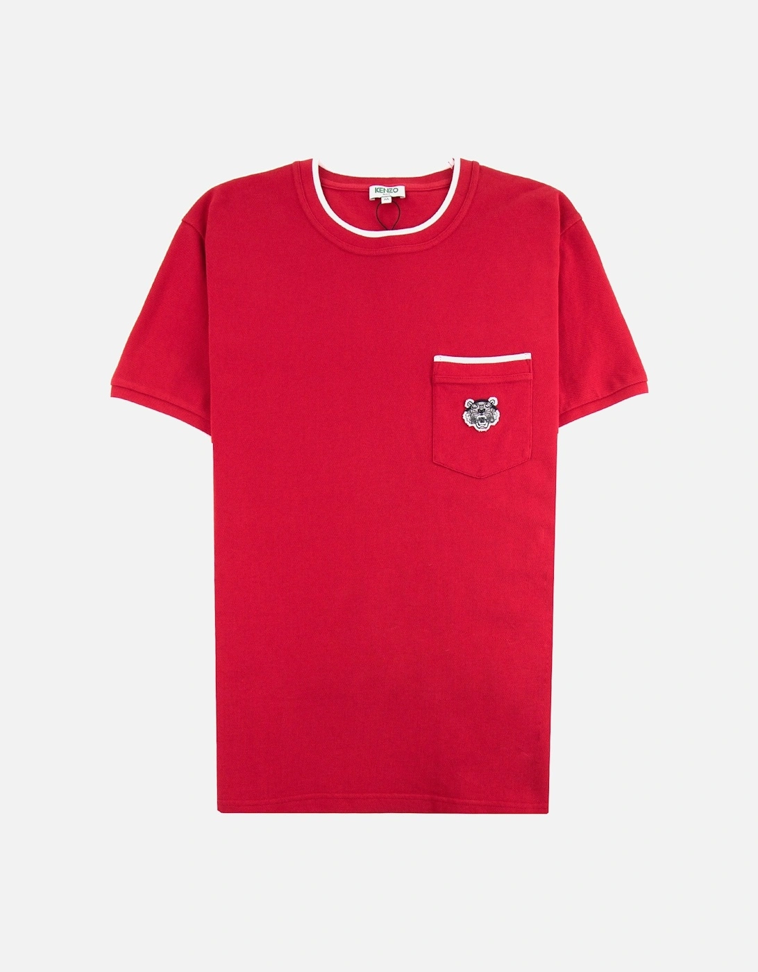 Pocket Tiger Crest T-shirt Red, 3 of 2