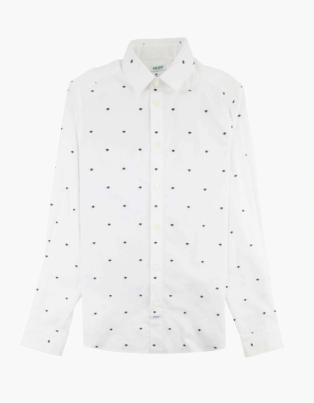 Men's Kenzo Eye Slim Fit Shirt White - Size: 40/Regular