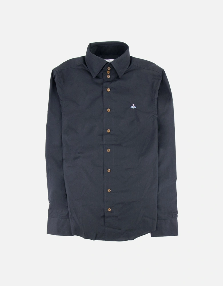 3 Button Shirt Black
