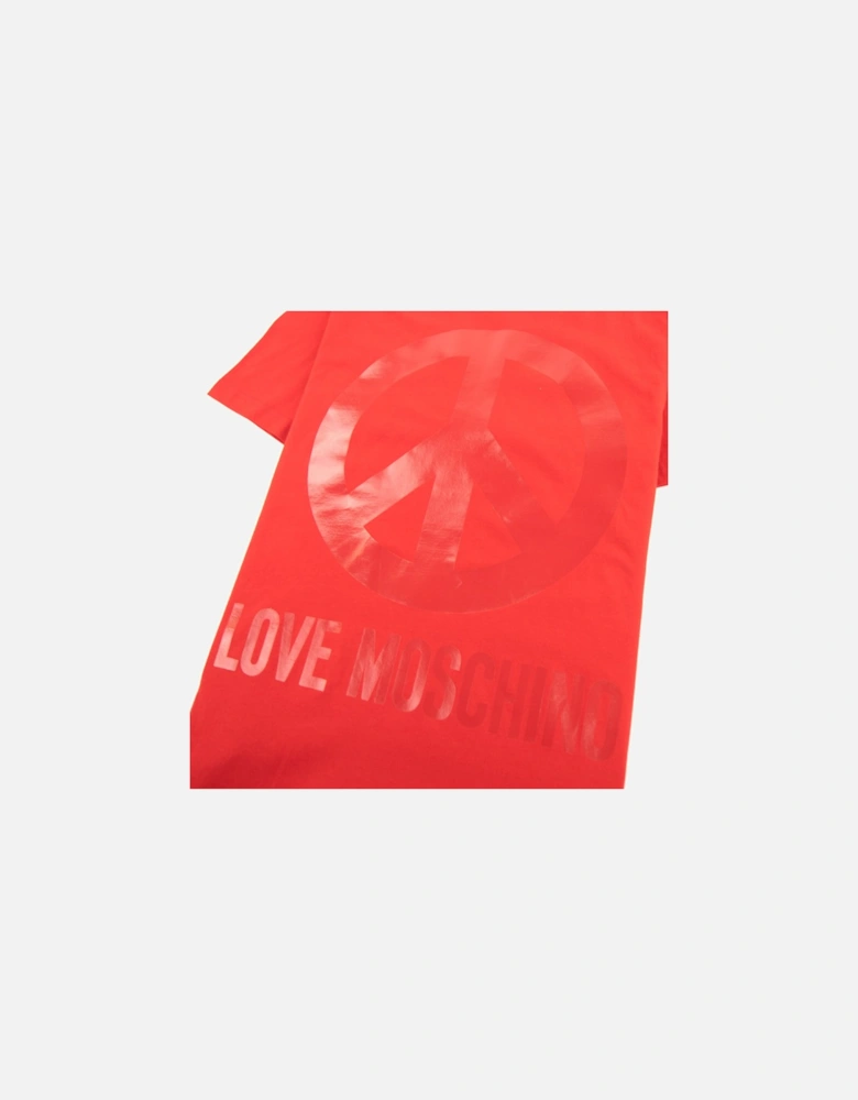 Peace T-shirt Red