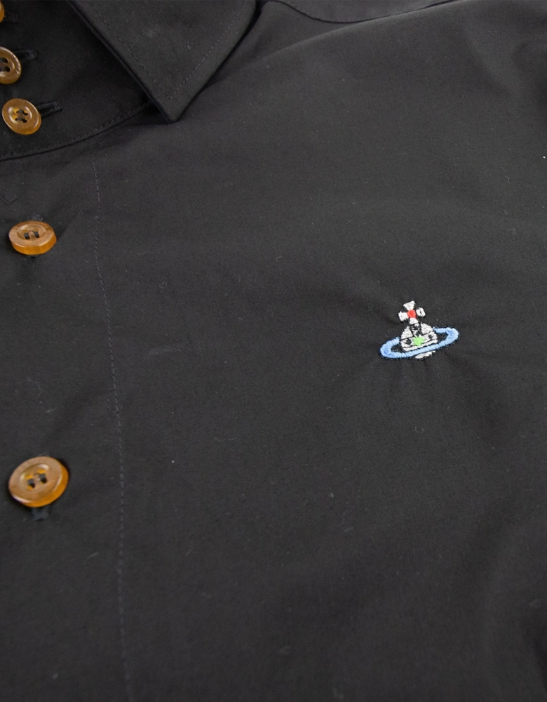 3 Button Shirt Black