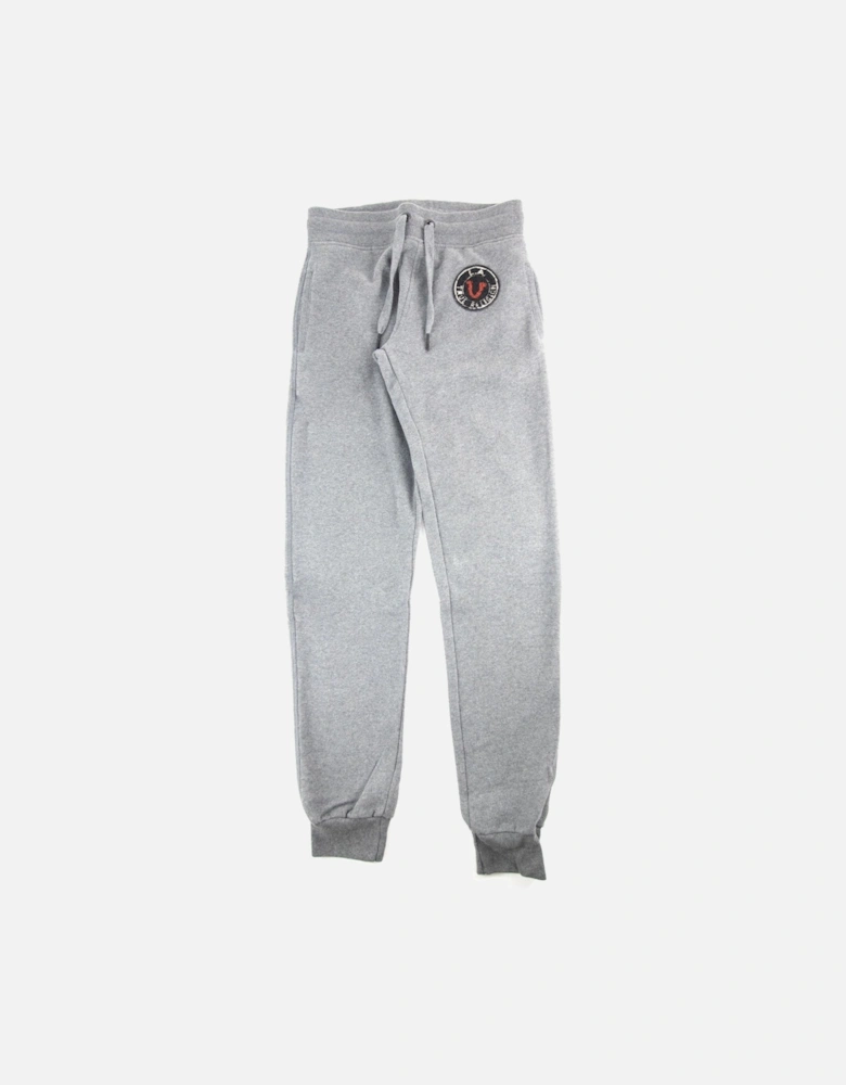 Patch Fleece Pants Dark Grey