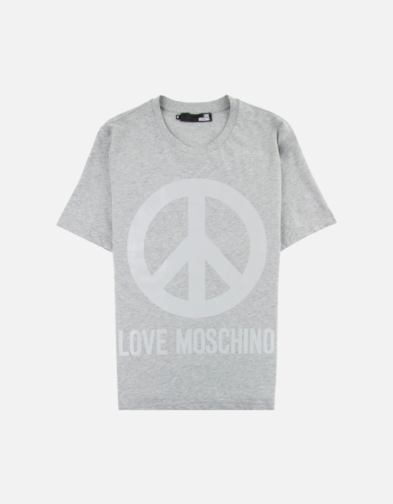 Peace T-shirt Grey/silver