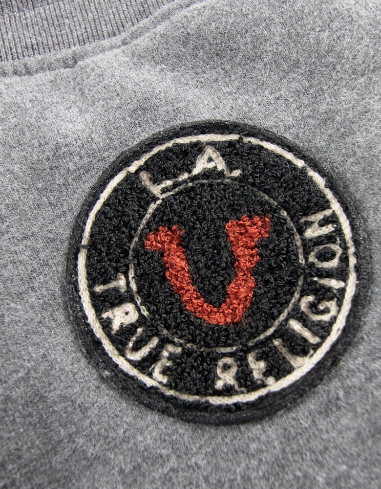 Patch Fleece Pants Dark Grey