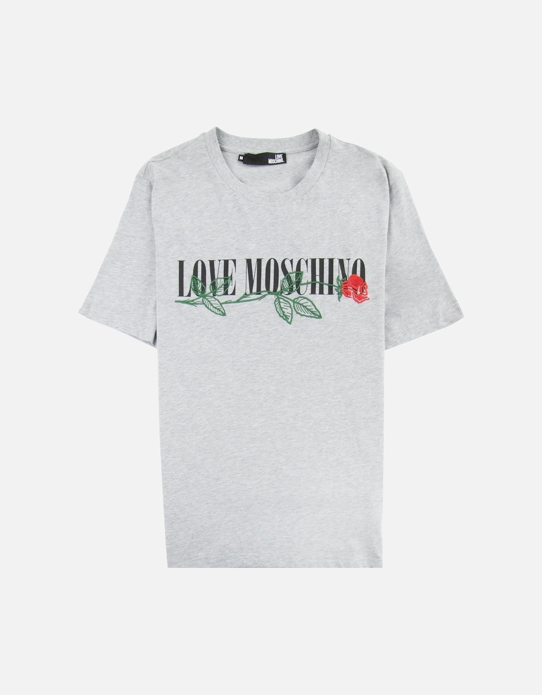 Rose Logo T-shirt Grey, 3 of 2