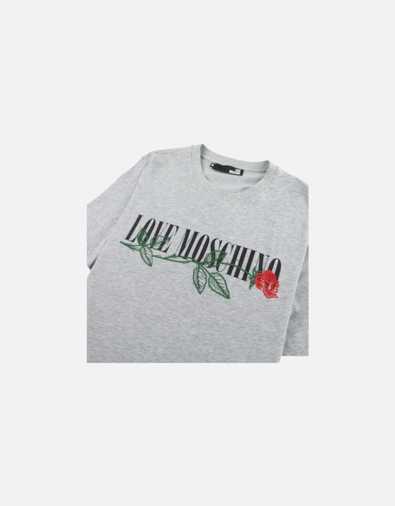 Rose Logo T-shirt Grey