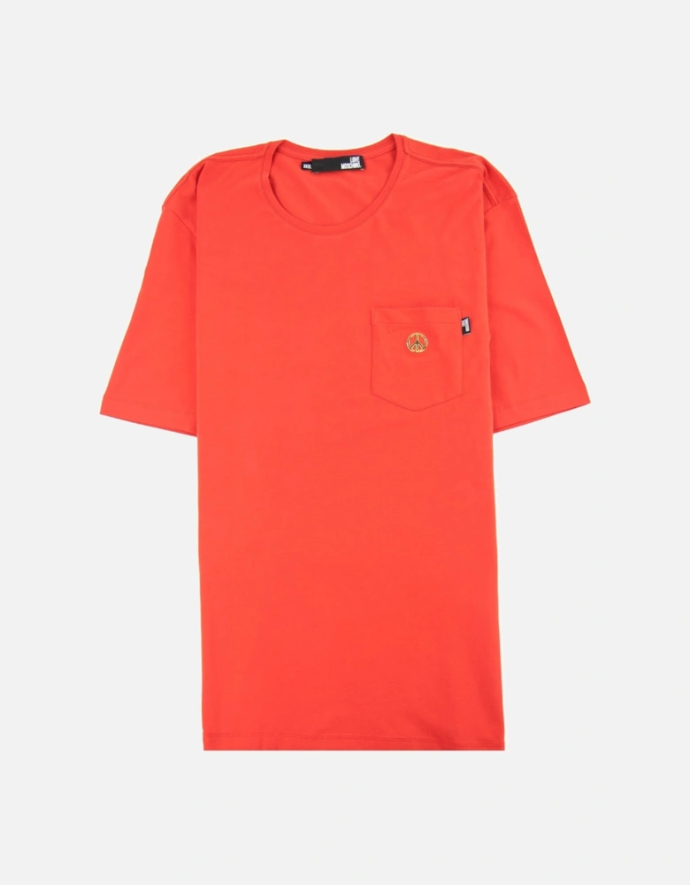 Gold Logo T-shirt Red