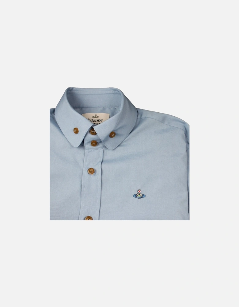 Double Button Shirt Sky Blue