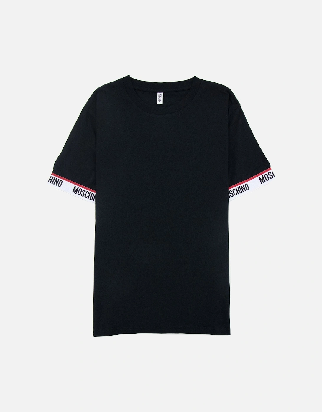 Underwear Tape Cuff Sleeve T Shirt Black 0555, 5 of 4