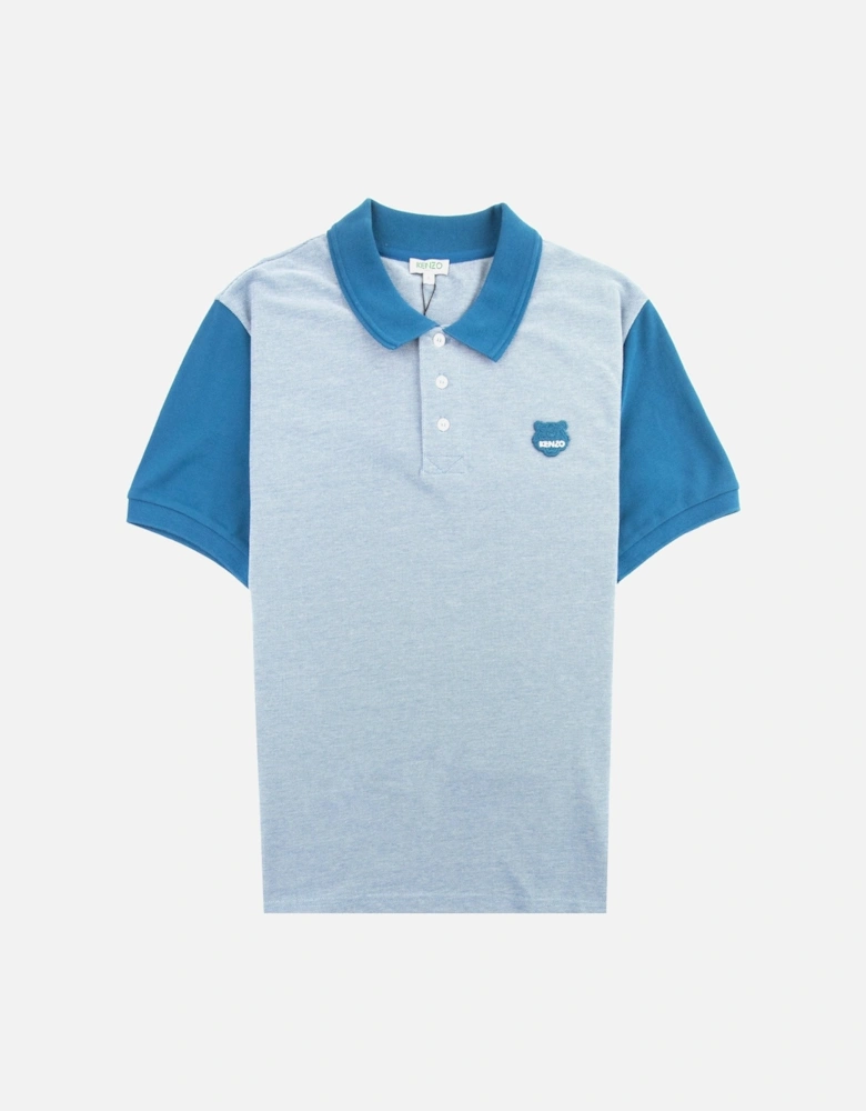 Fitted Tiger Polo Shirt Blue